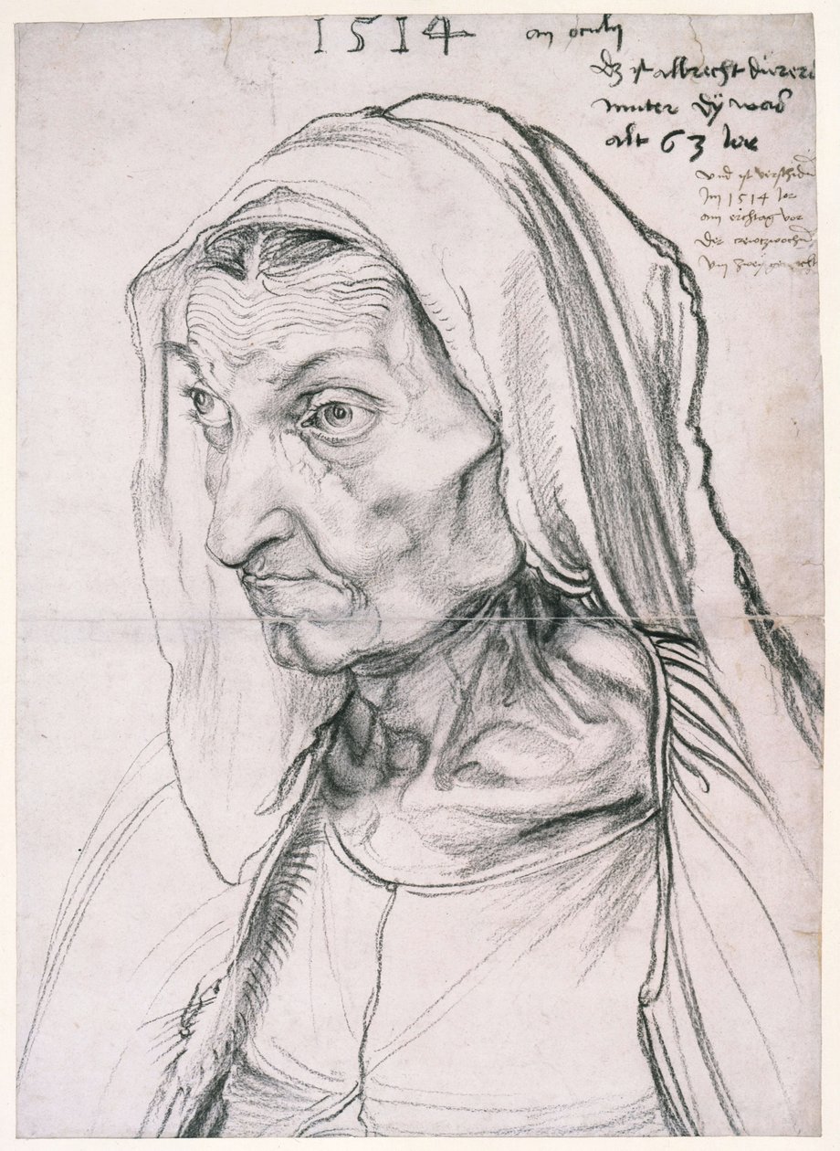 Barbara Dürer, geb. Holper / Barbara Dürer, die Mutter des Künstlers von Albrecht Dürer