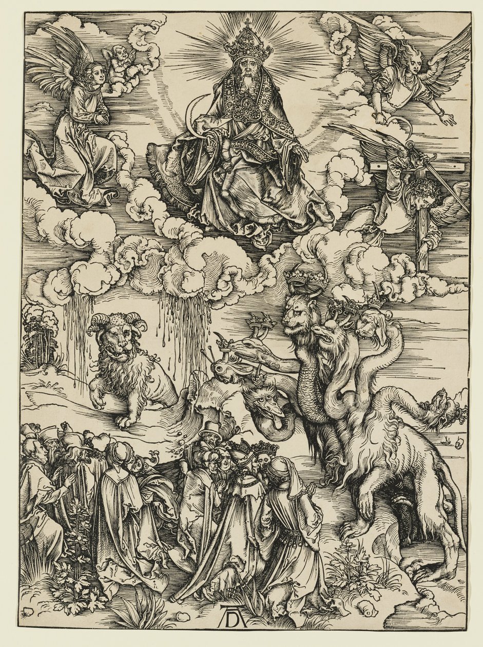 Tier mit zwei Hörnern wie ein Lamm von Albrecht Dürer