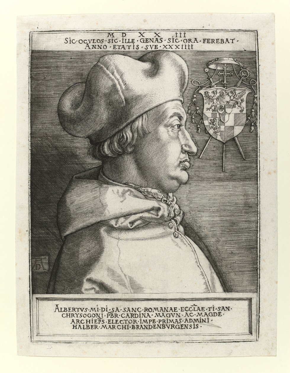 Kardinal Albrecht von Brandenburg, 1523 von Albrecht Dürer