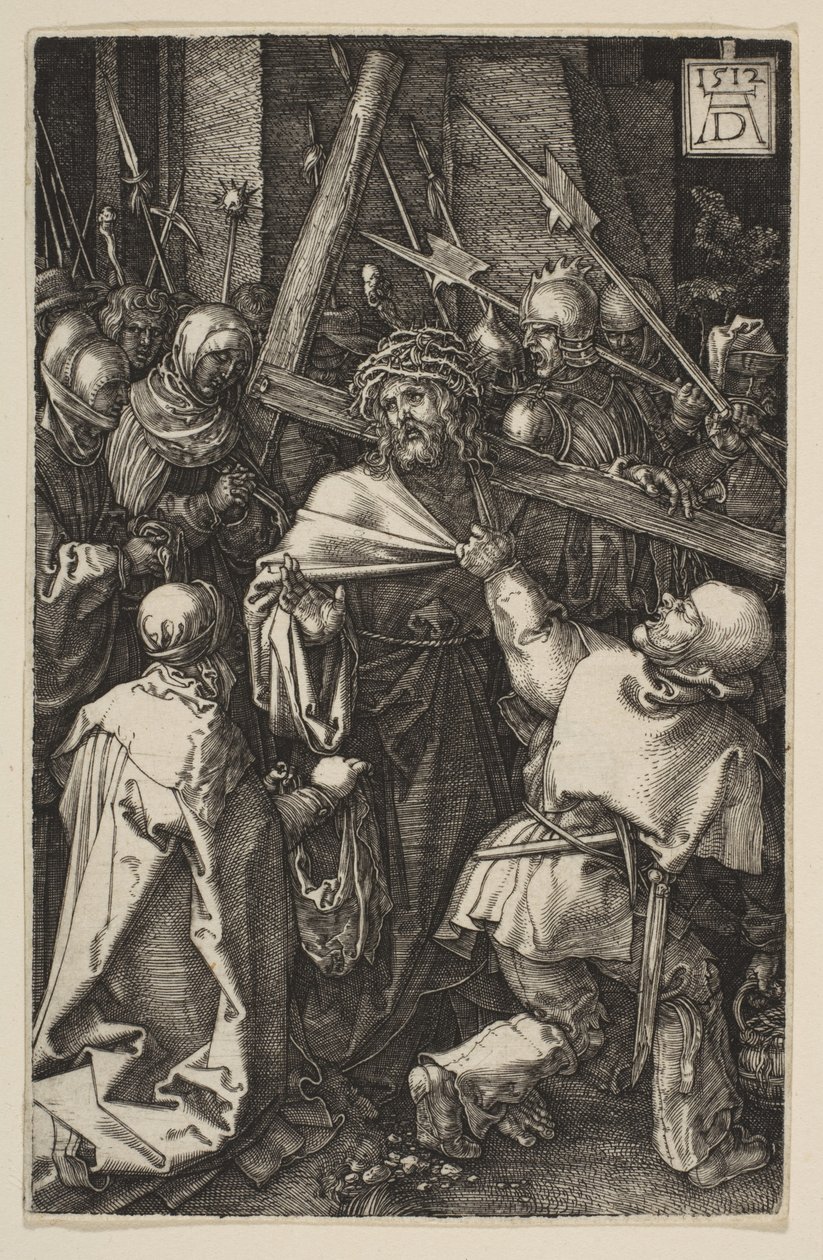 Christus trägt das Kreuz, aus "Die Passion" von Albrecht Dürer