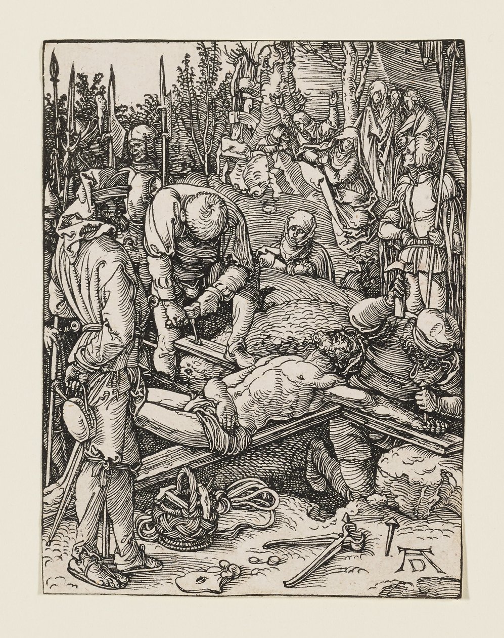 Christus ans Kreuz genagelt von Albrecht Dürer