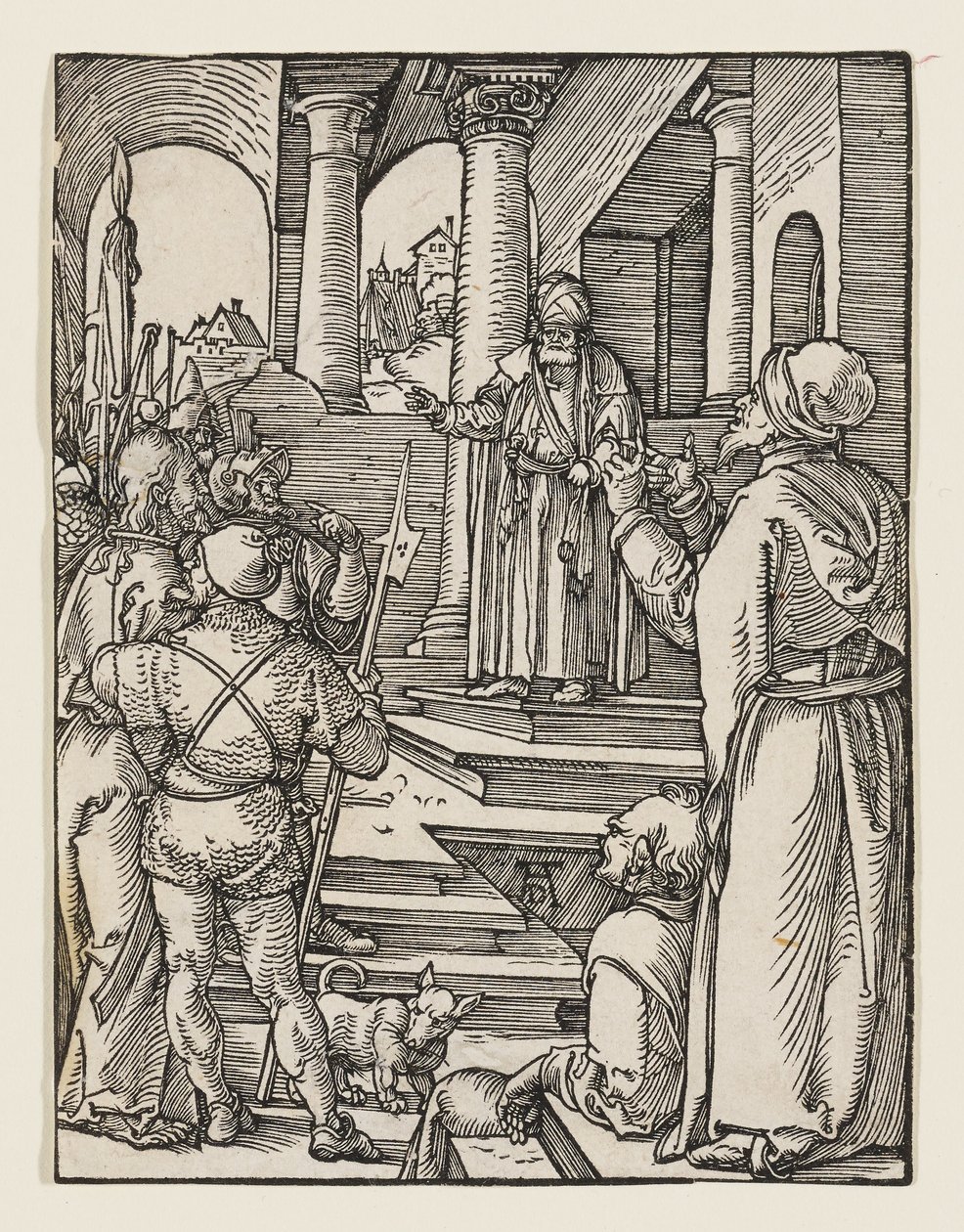 Christus wird vor Pilatus geführt von Albrecht Dürer