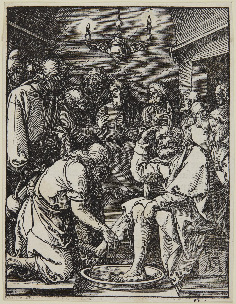 Christus wäscht Petrus die Füße von Albrecht Dürer
