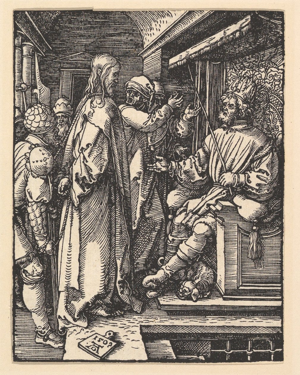 Christus vor Herodes, aus „Die Kleine Passion“ von Albrecht Dürer