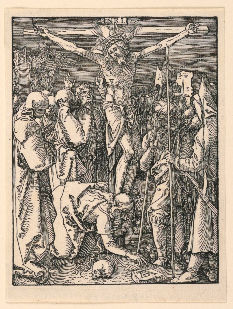 Christus am Kreuz (Die Kreuzigung), aus der Serie Die Kleine Passion von Albrecht Dürer