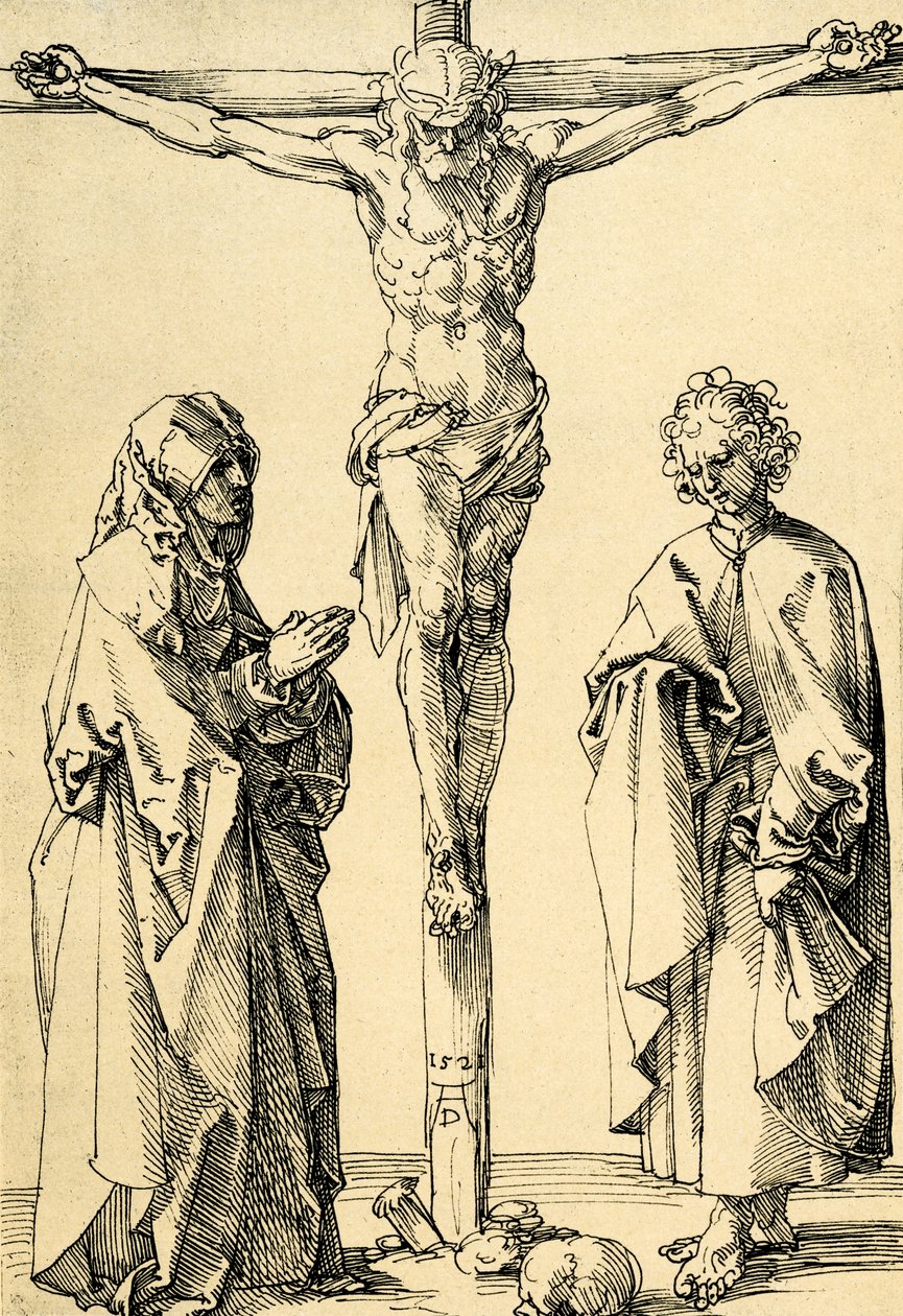 Christus am Kreuz mit Maria und Johannes von Albrecht Dürer