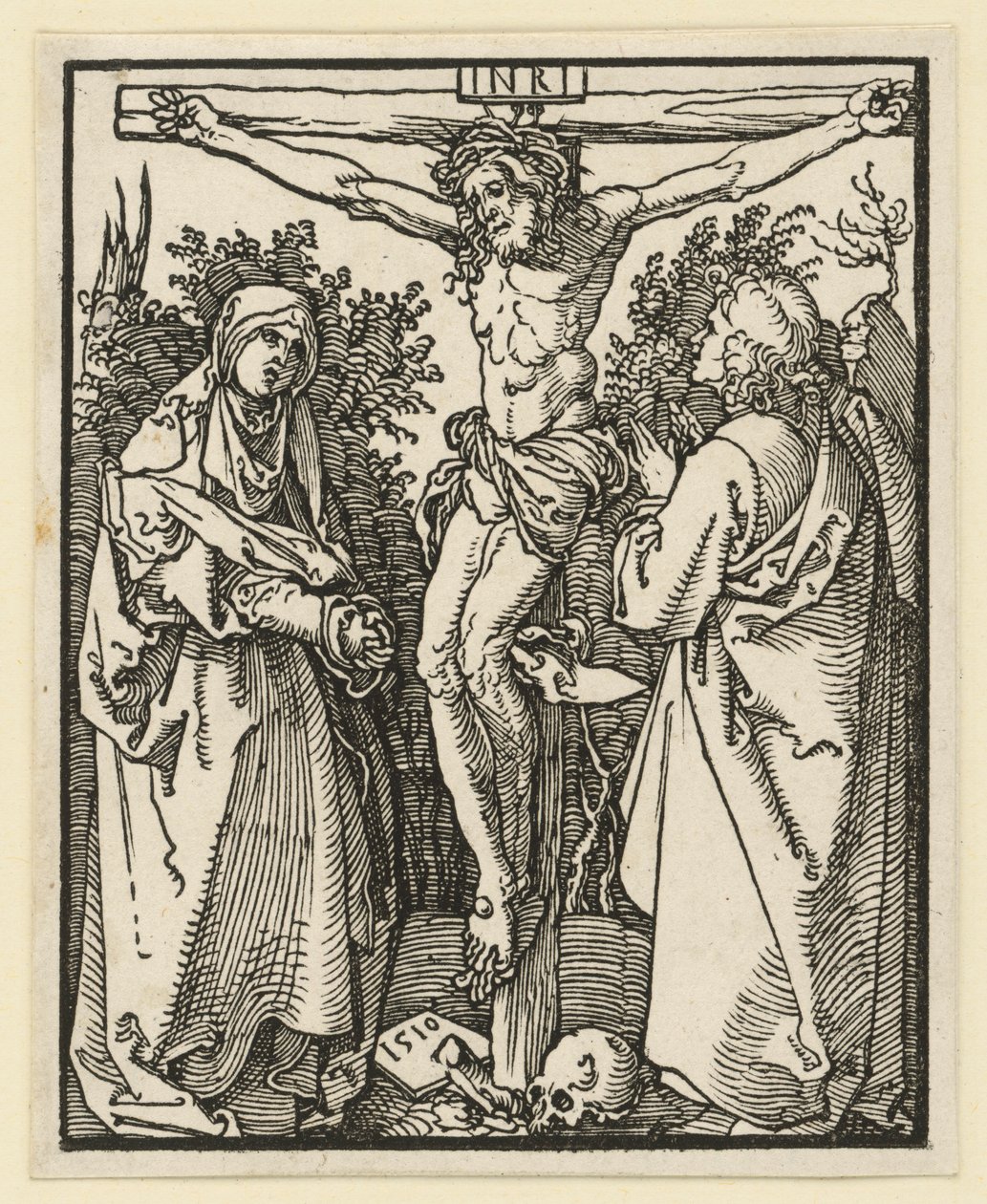 Christus am Kreuz mit Maria und Johannes von Albrecht Dürer