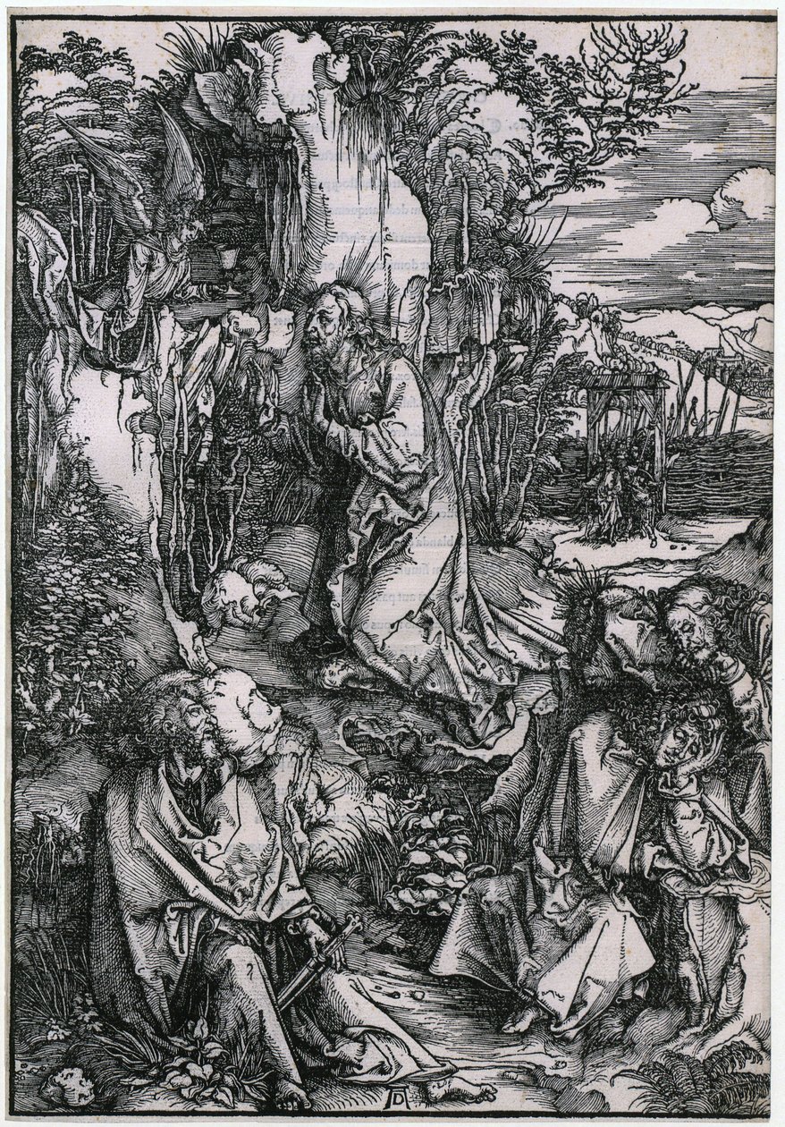 Christus am Ölberg, Blatt 3 der Folge "Die Große Passion" von Albrecht Dürer