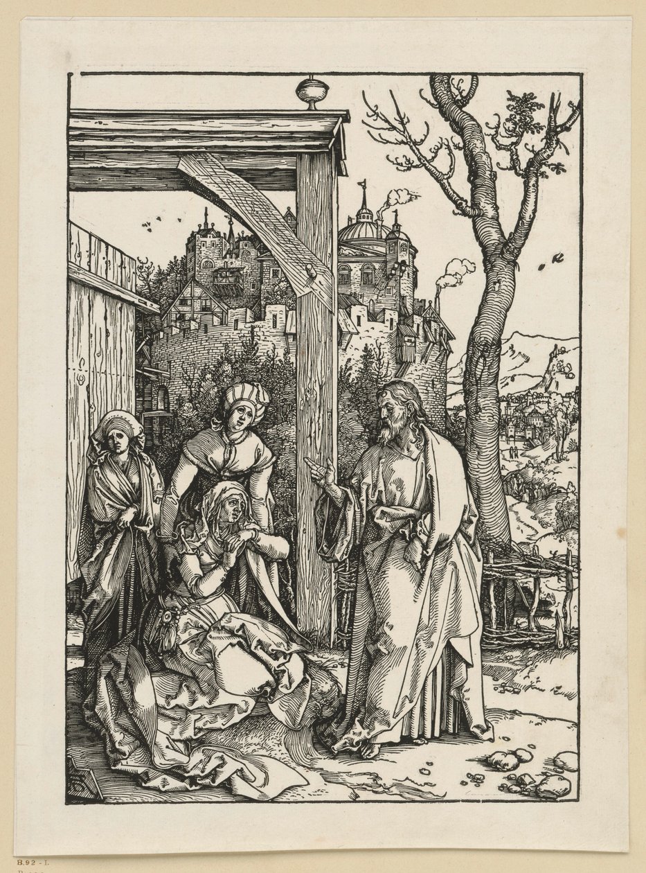 Christus nimmt Abschied von seiner Mutter (Marienleben) von Albrecht Dürer