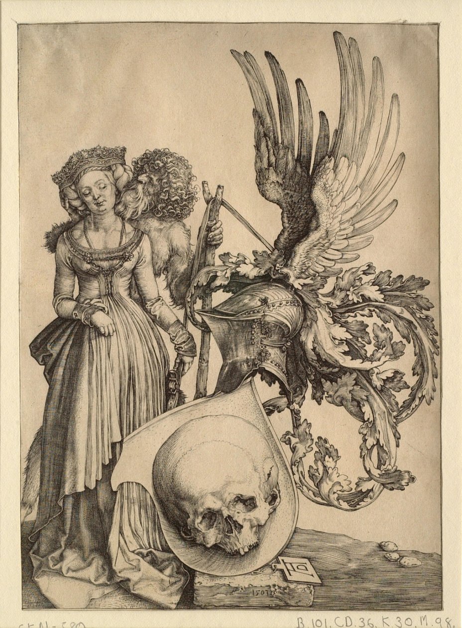 Wappen mit einem Schädel von Albrecht Dürer