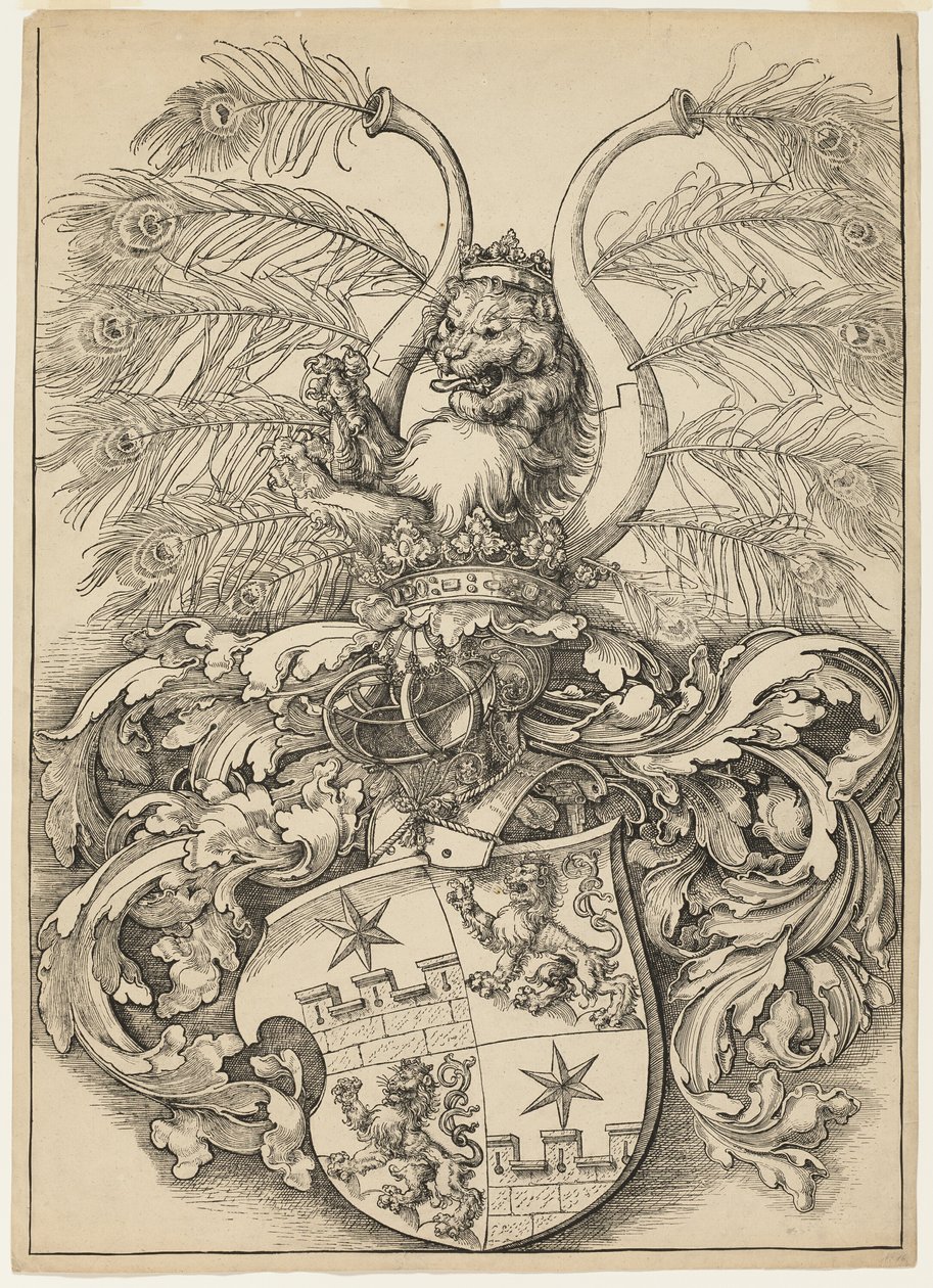 Wappen von Wilhelm und Wolfgang Rogendorf von Albrecht Dürer