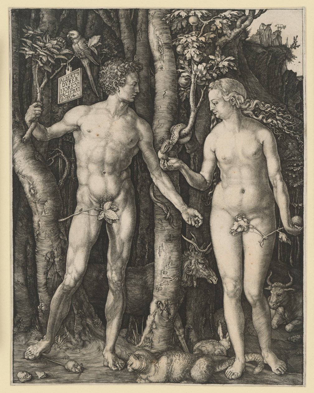 Der Sündenfall von Albrecht Dürer