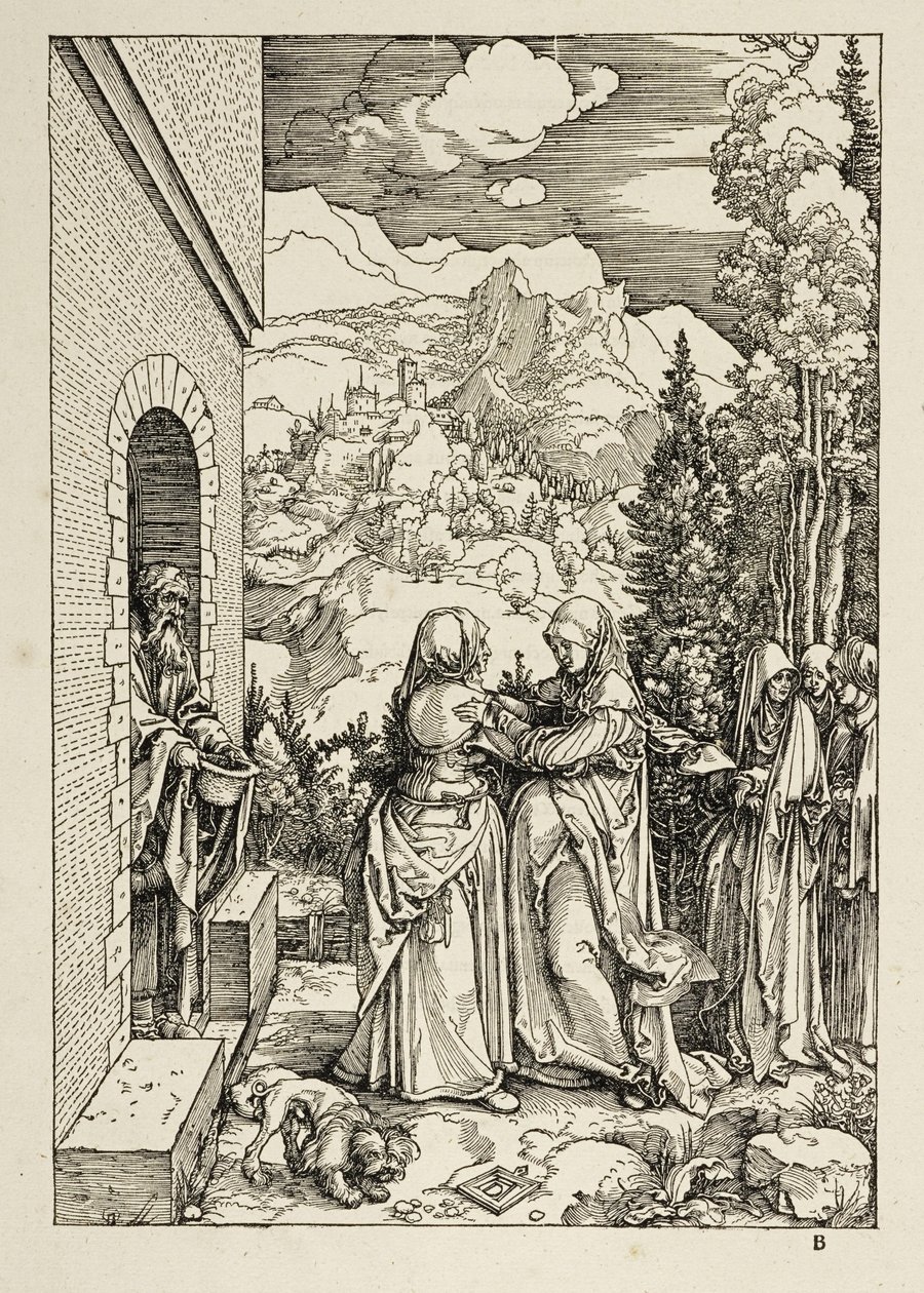 Die Heimsuchung (Marienleben) von Albrecht Dürer