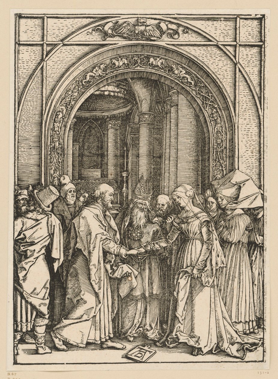 Die Verlobung der Maria (Marienleben) von Albrecht Dürer