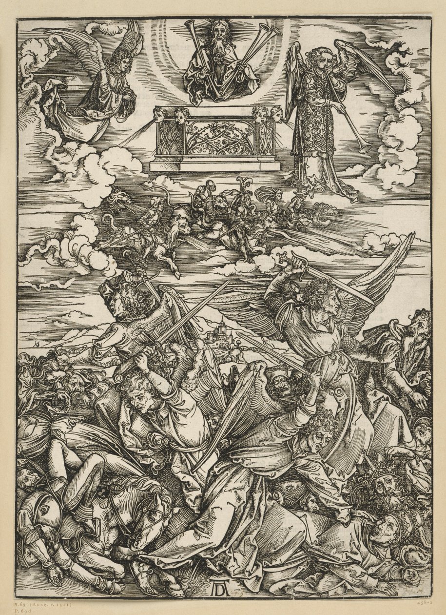 Die vier Racheengel (Apokalypse) von Albrecht Dürer