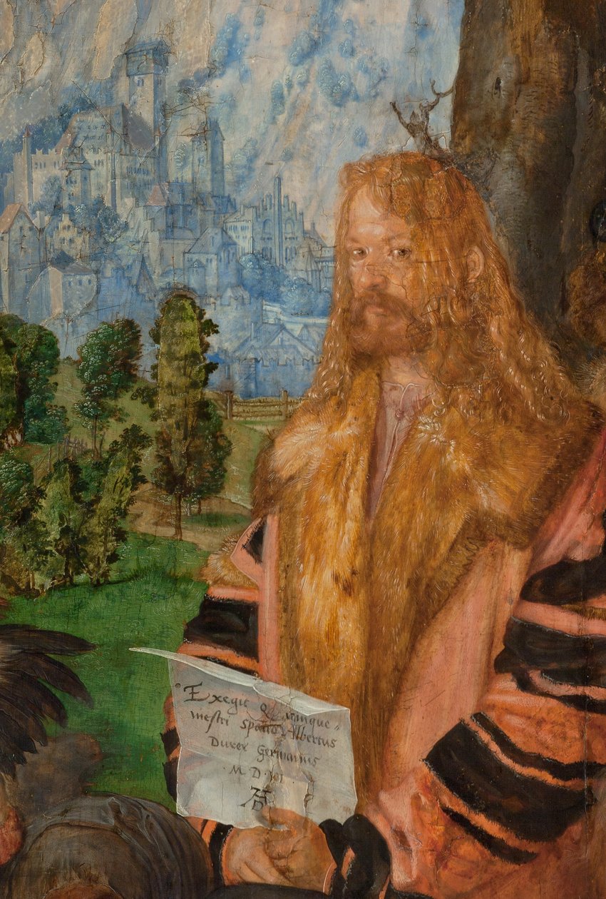 Rosenkranzfest, (Detail) von Albrecht Dürer