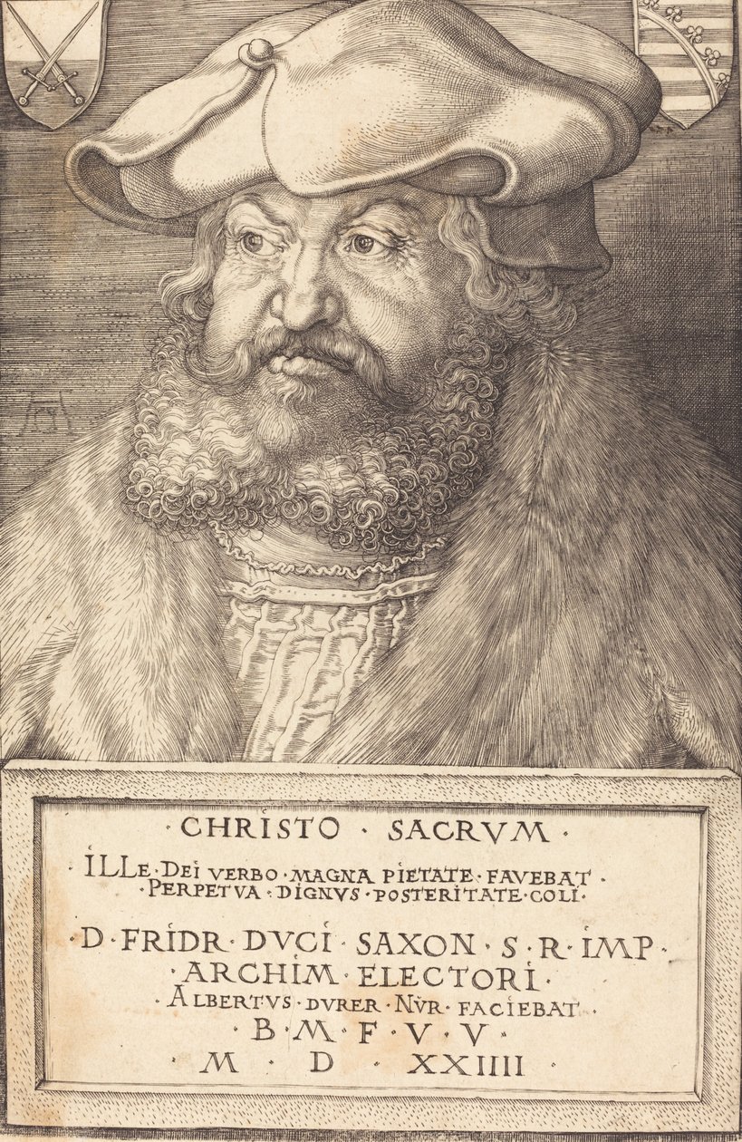 Friedrich der Weise, Kurfürst von Sachsen, 1524 von Albrecht Dürer