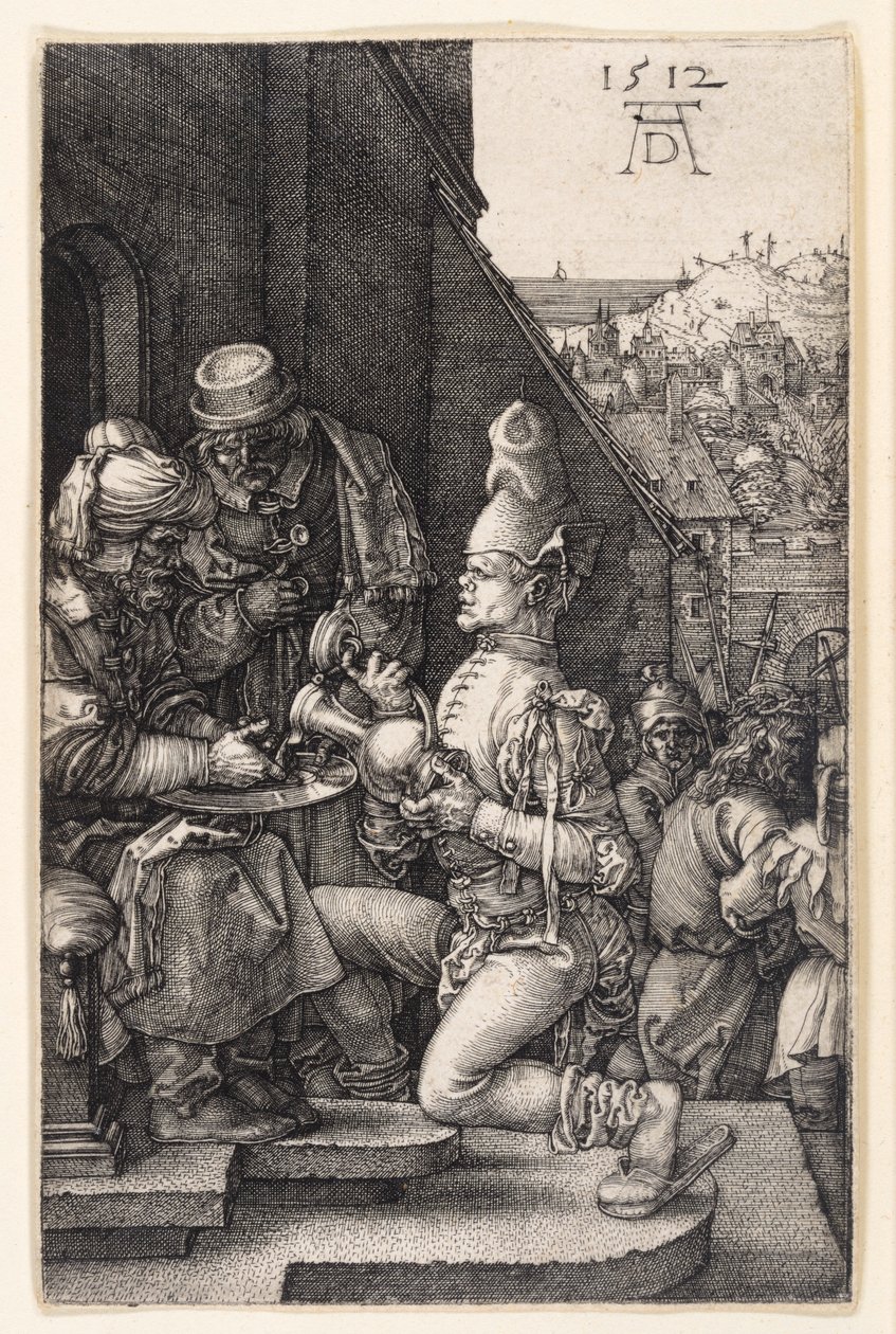 Handwaschung des Pilatus (Kupferstich-Passion) von Albrecht Dürer
