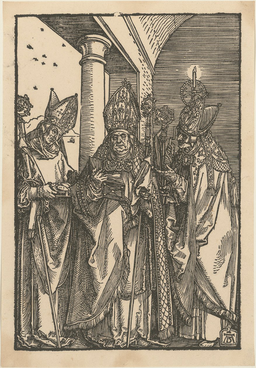 Heilige Bischöfe Nikolaus, Ulrich und Erasmus von Albrecht Dürer