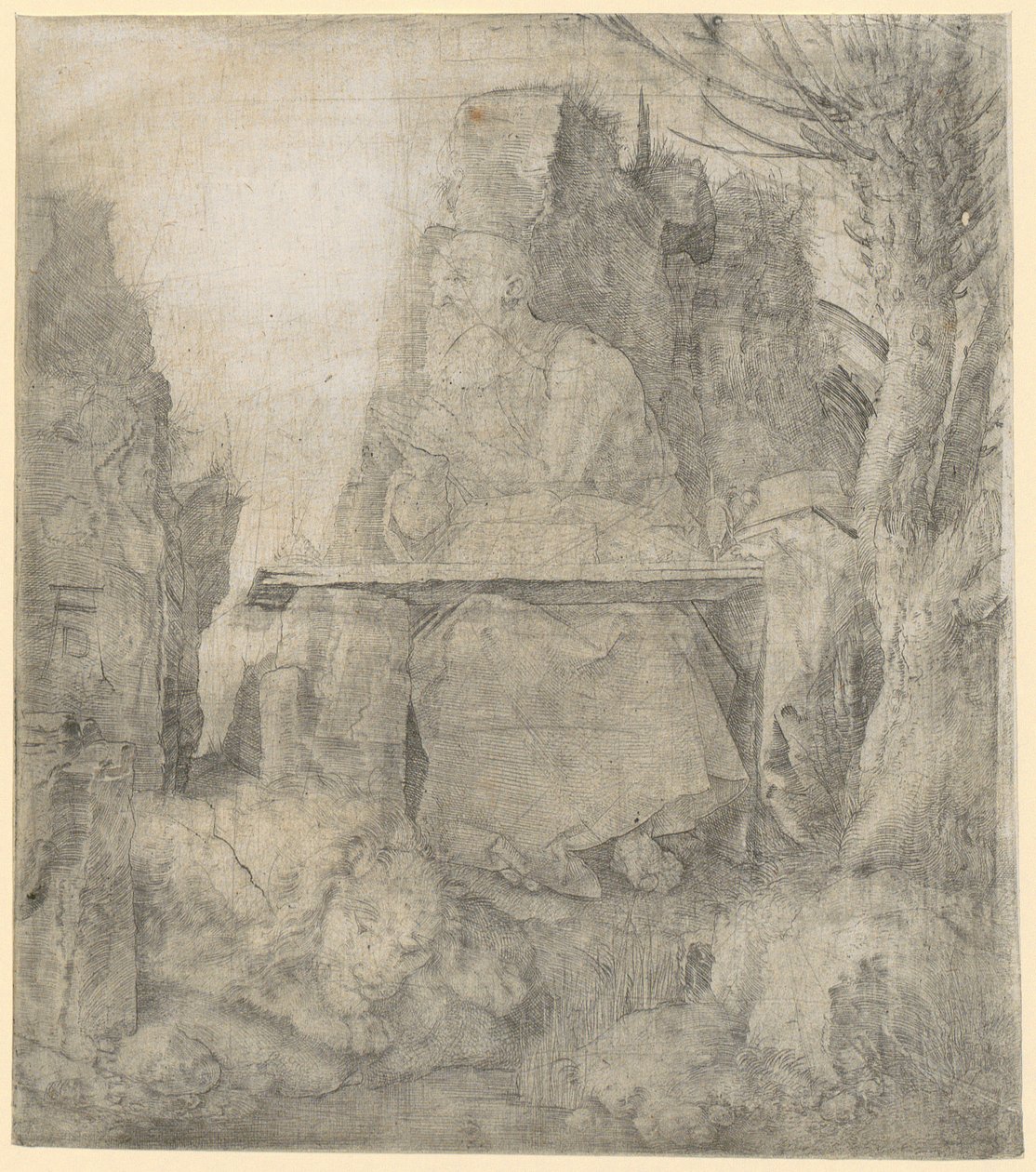 Heiliger Hieronymus neben dem Weidenbaum von Albrecht Dürer