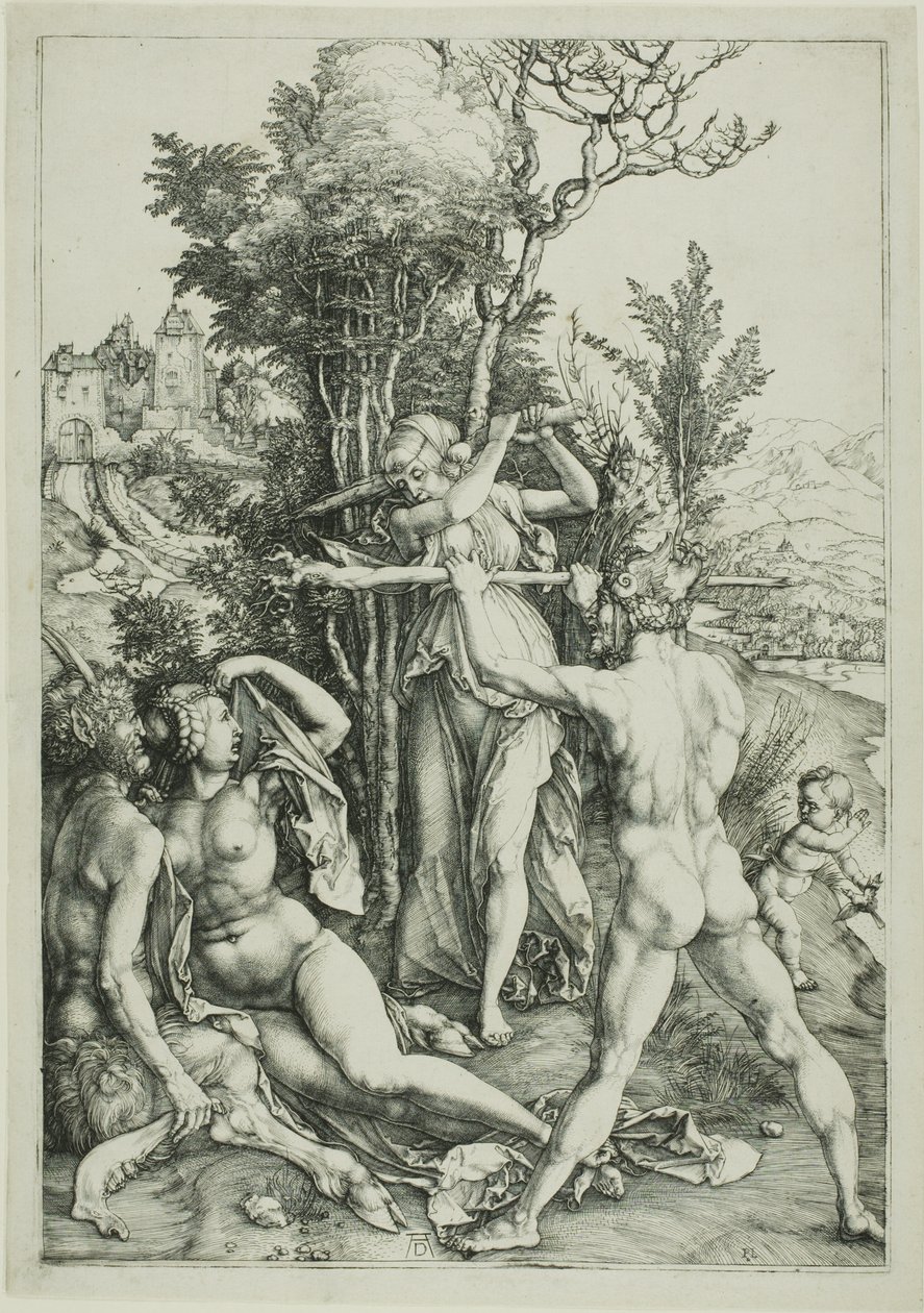 Herkules an der Weggabelung (Eifersucht) von Albrecht Dürer