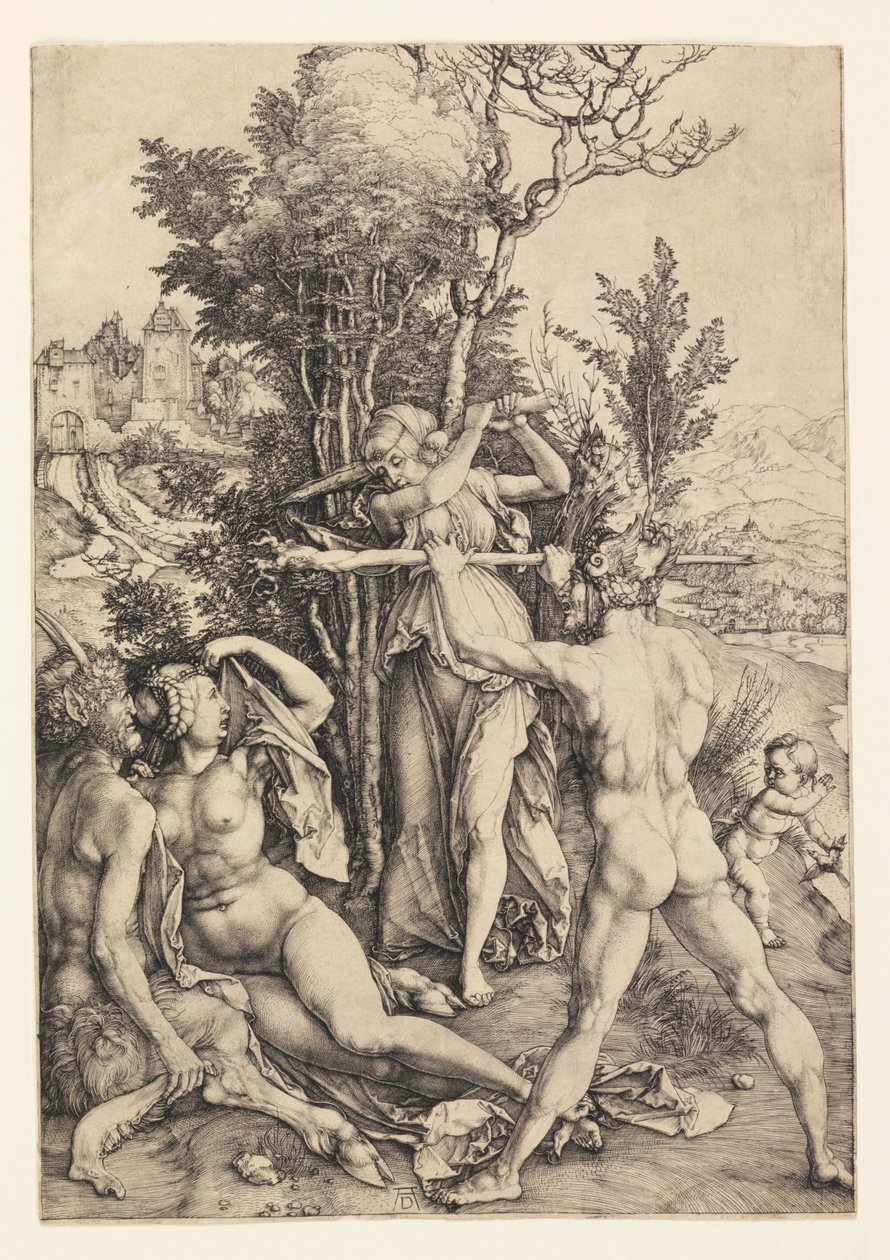 Herkules am Scheideweg (Die Auswirkungen der Eifersucht) von Albrecht Dürer