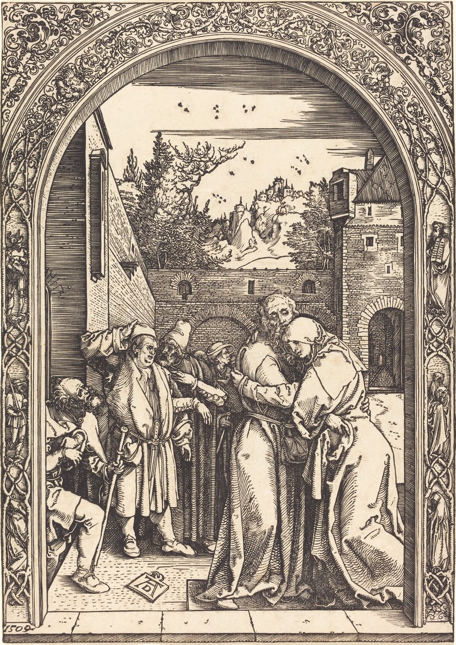 Joachim und Anna am Goldenen Tor, 1504 von Albrecht Dürer