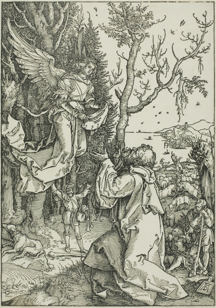 Joachim und der Engel, aus Das Leben der Jungfrau von Albrecht Dürer