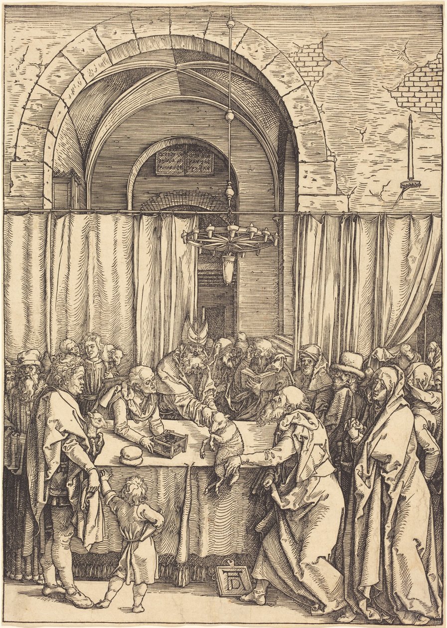 Zurückweisung von Joachims Opfer von Albrecht Dürer