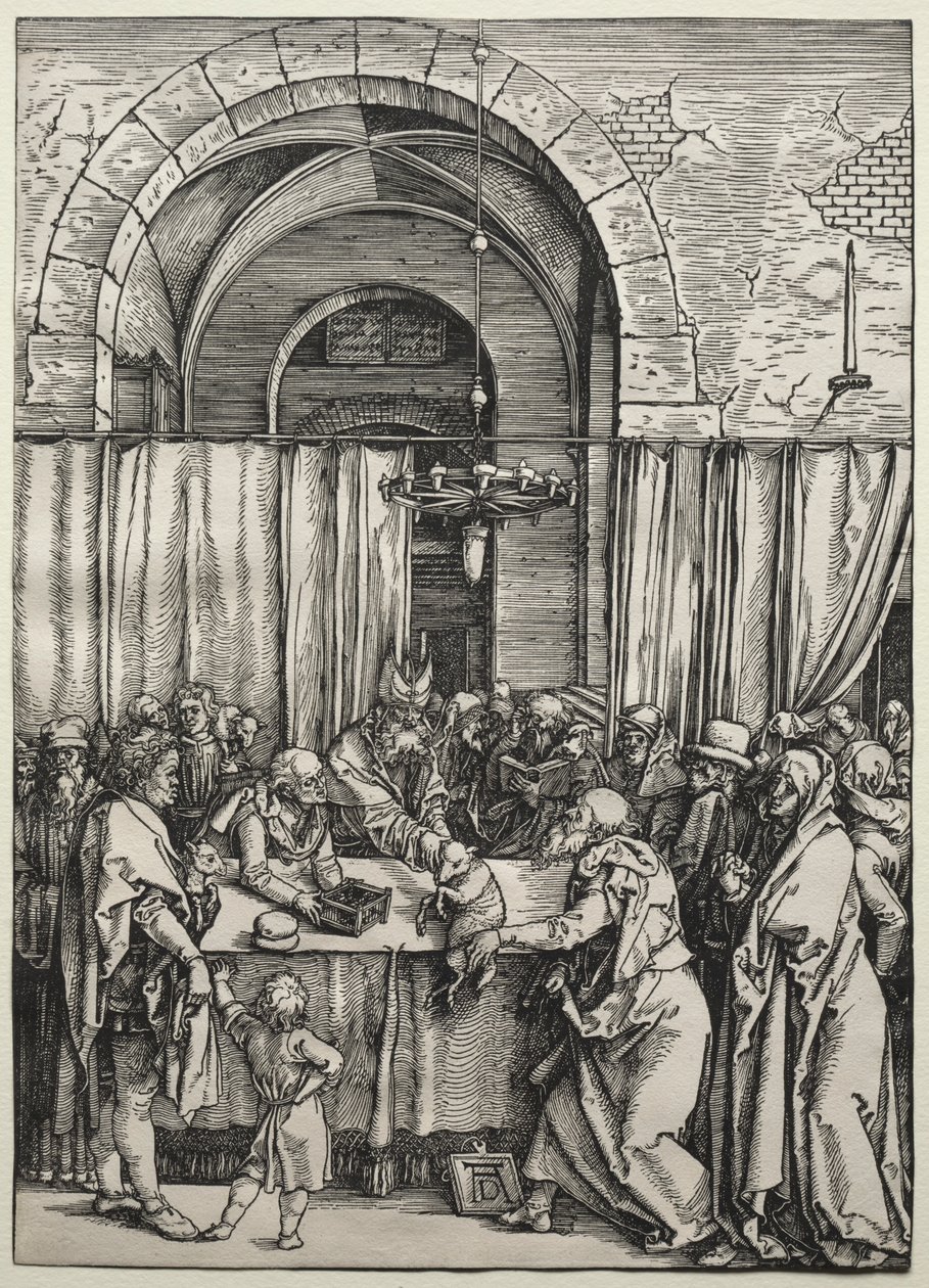 Joachims Opfer wird vom Hohepriester abgelehnt, ca. 1504-1505 von Albrecht Dürer