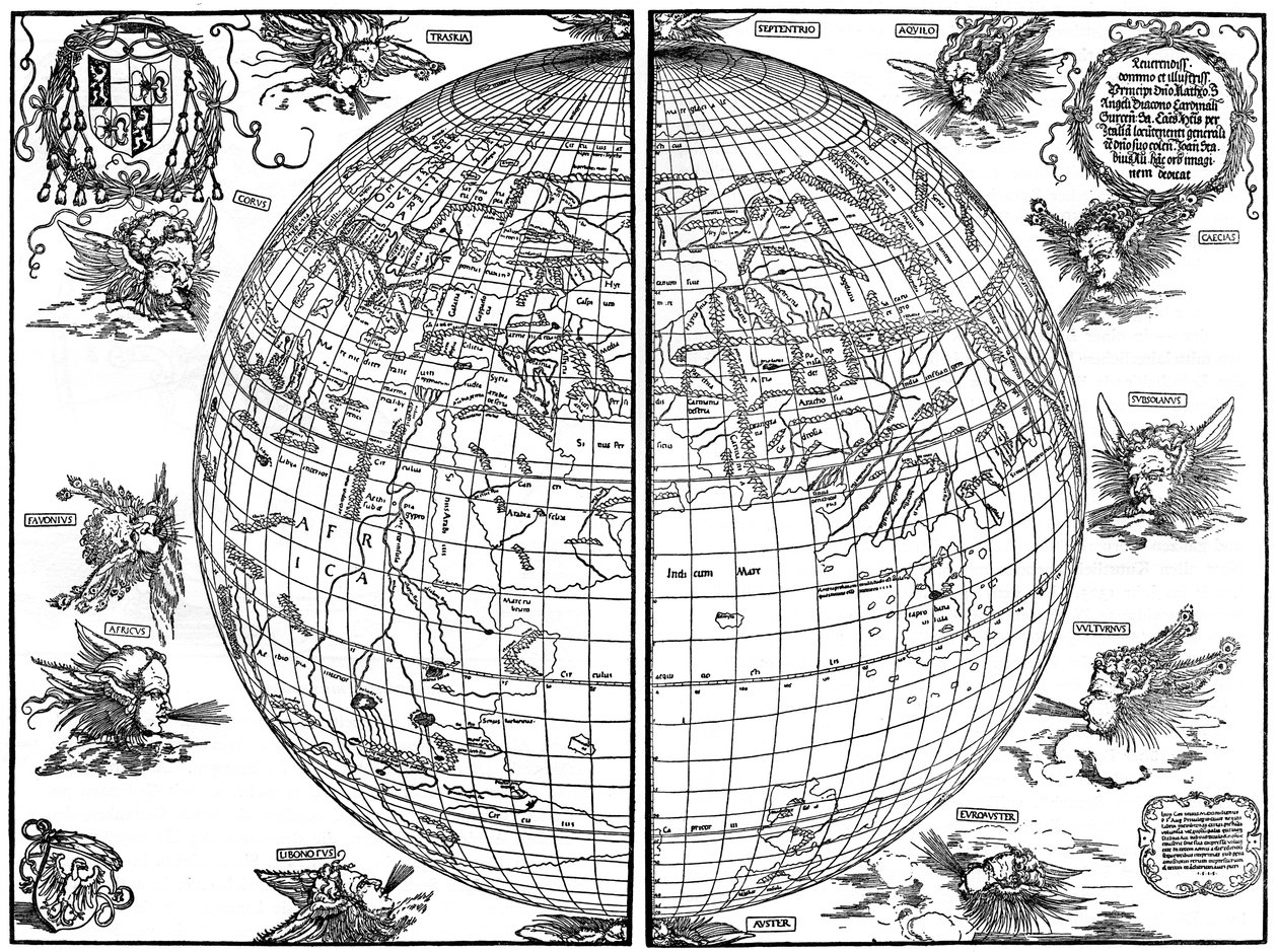 Johannes Stabius Weltkarte, 1515, 1936 von Albrecht Dürer