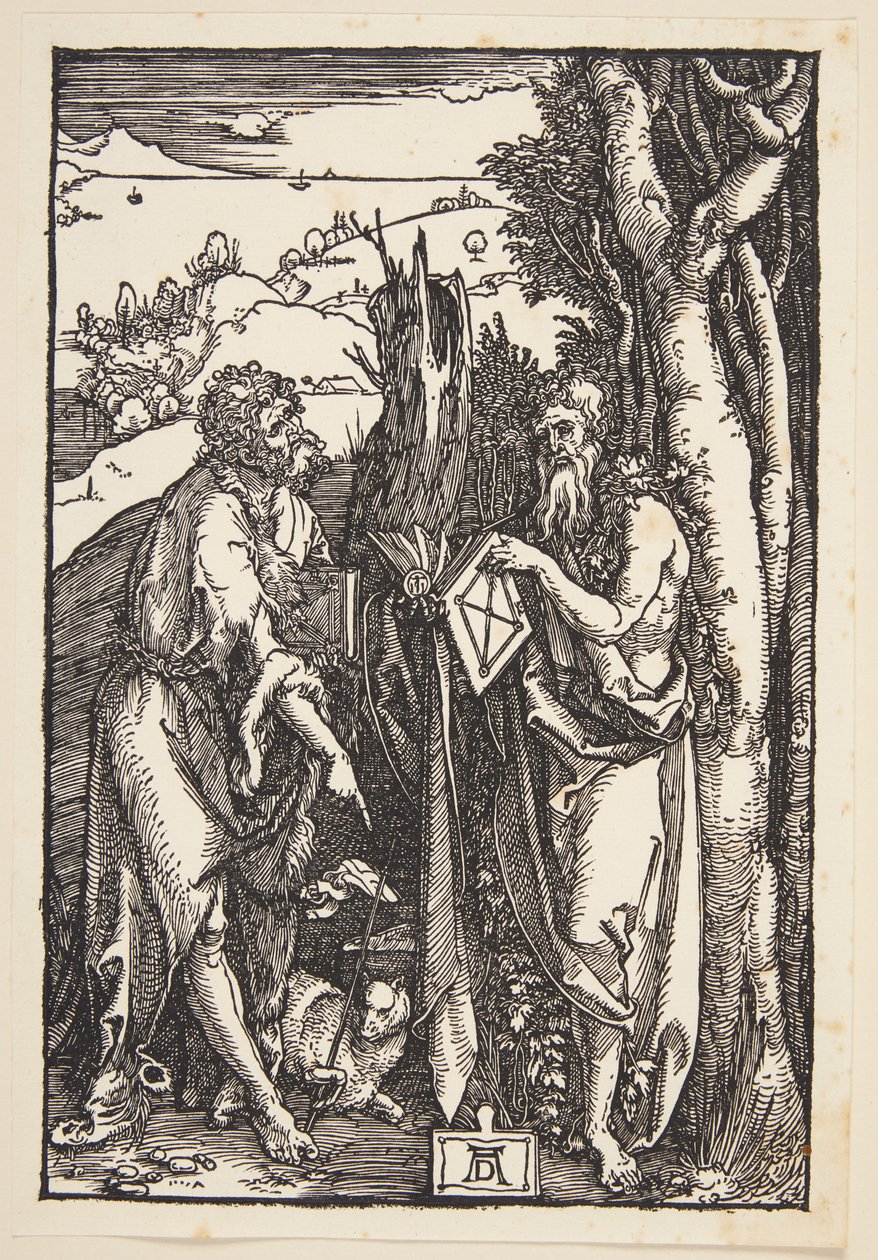 Johannes der Täufer und St. Onuphrius in der Wildnis von Albrecht Dürer