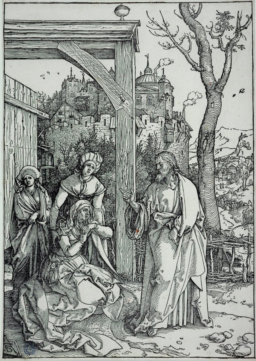 Das Leben der Jungfrau: Jesus nimmt Abschied von seiner Mutter (Bartsch 92) von Albrecht Dürer