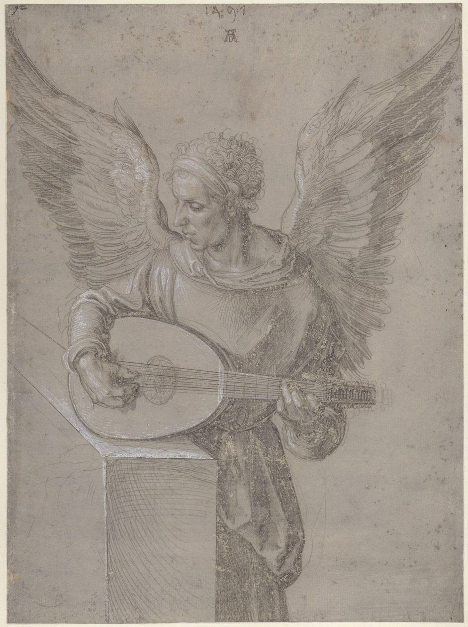 Laute spielender Engel von Albrecht Dürer