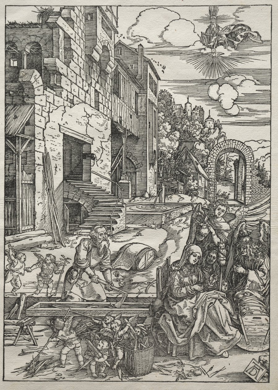 Leben der Jungfrau: Die Rast in Ägypten von Albrecht Dürer