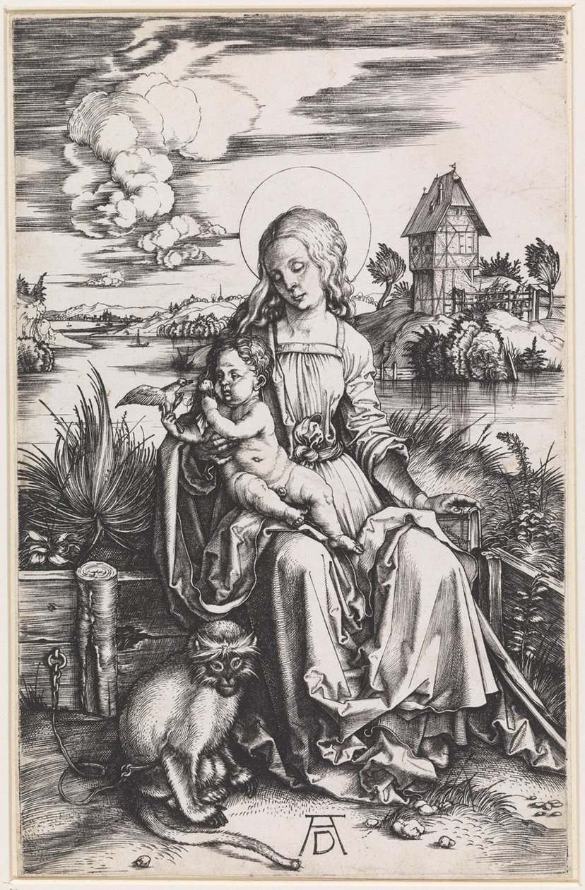 Maria mit Kind und einem Affen von Albrecht Dürer