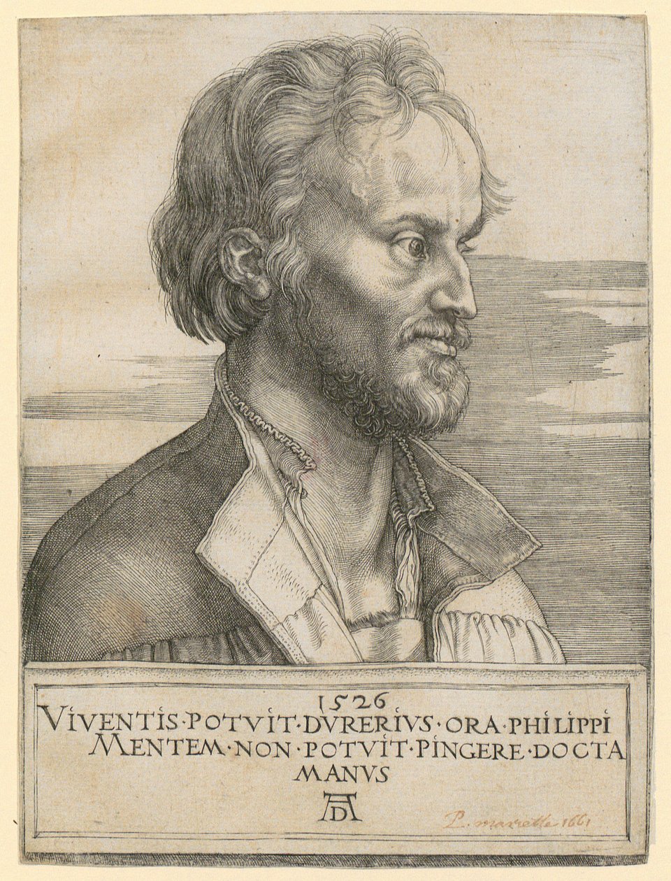 Porträt von Philipp Melanchthon von Albrecht Dürer
