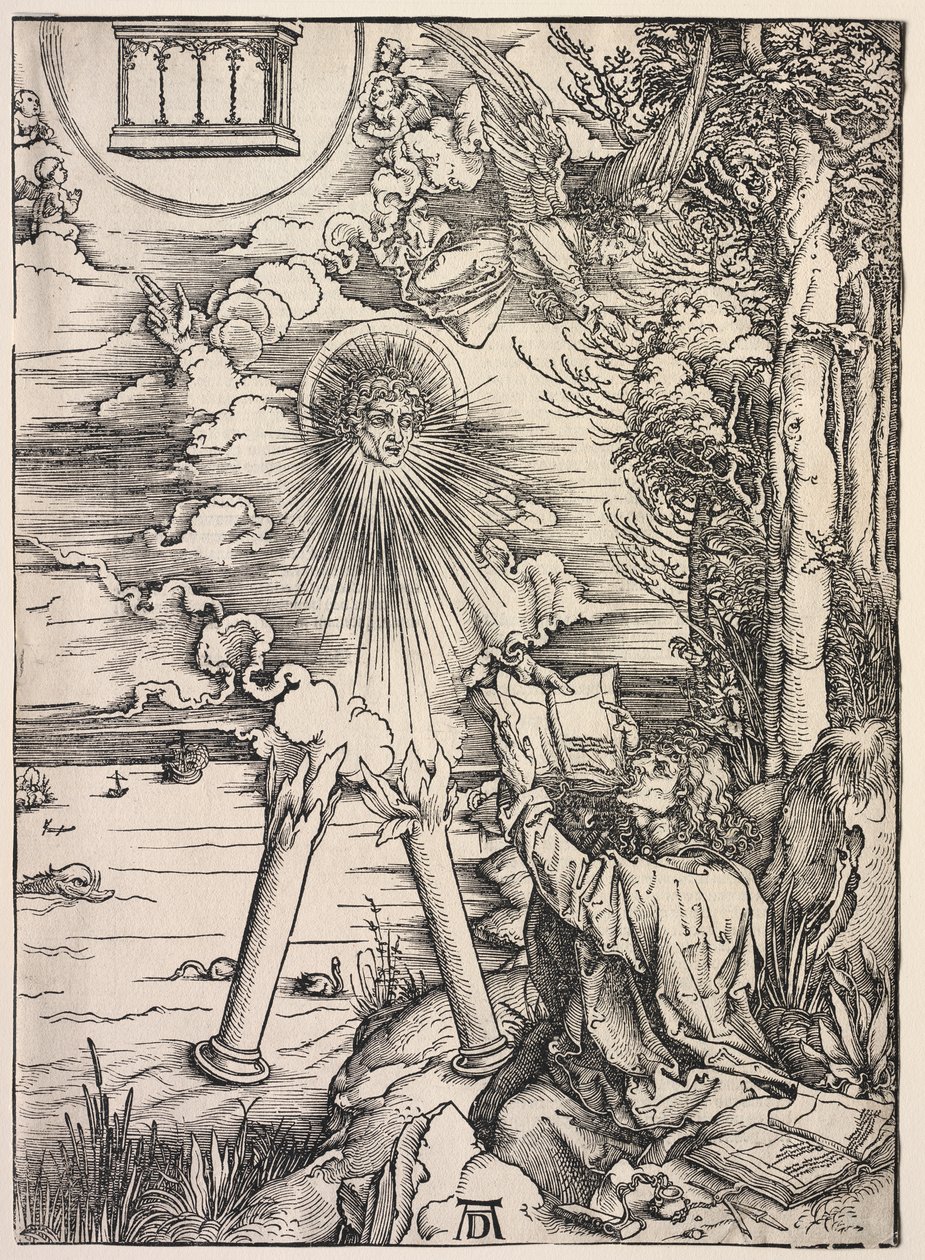 Offenbarung des Johannes: Johannes verschlingt die Bücher von Albrecht Dürer