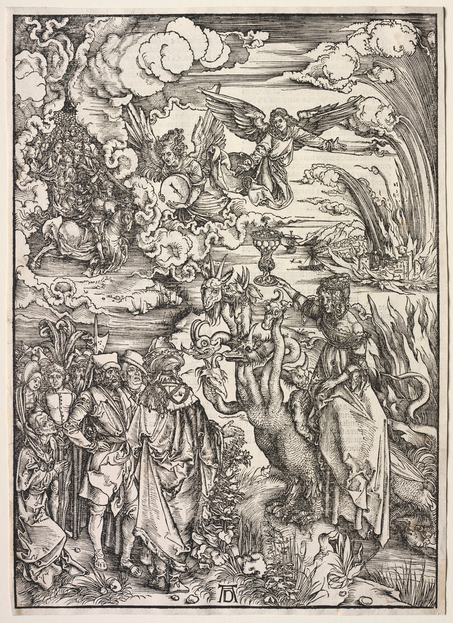 Offenbarung des Johannes: Die Frau von Babylon, 1511 von Albrecht Dürer