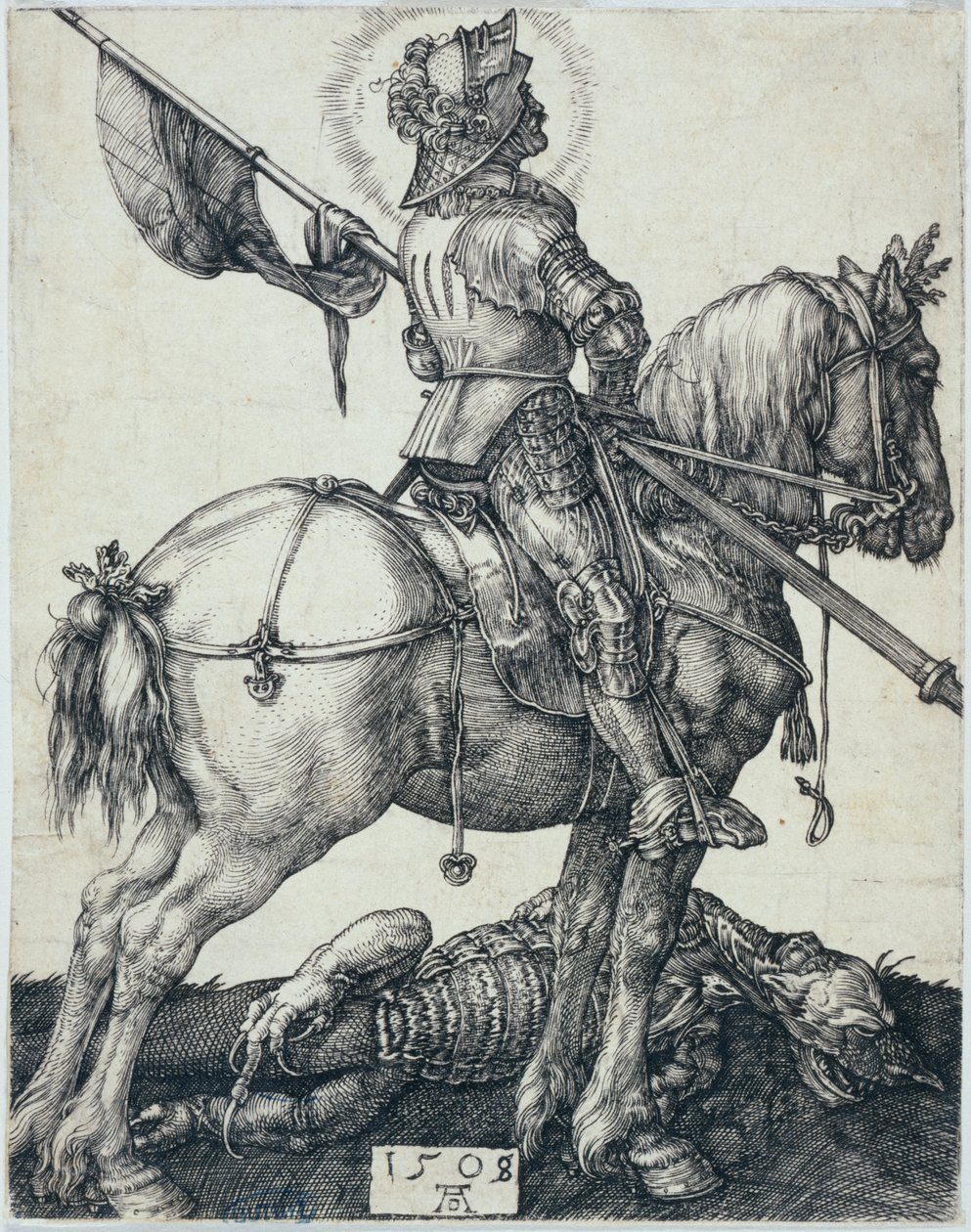 Heiliger Georg zu Pferd (Bartsch 54) von Albrecht Dürer