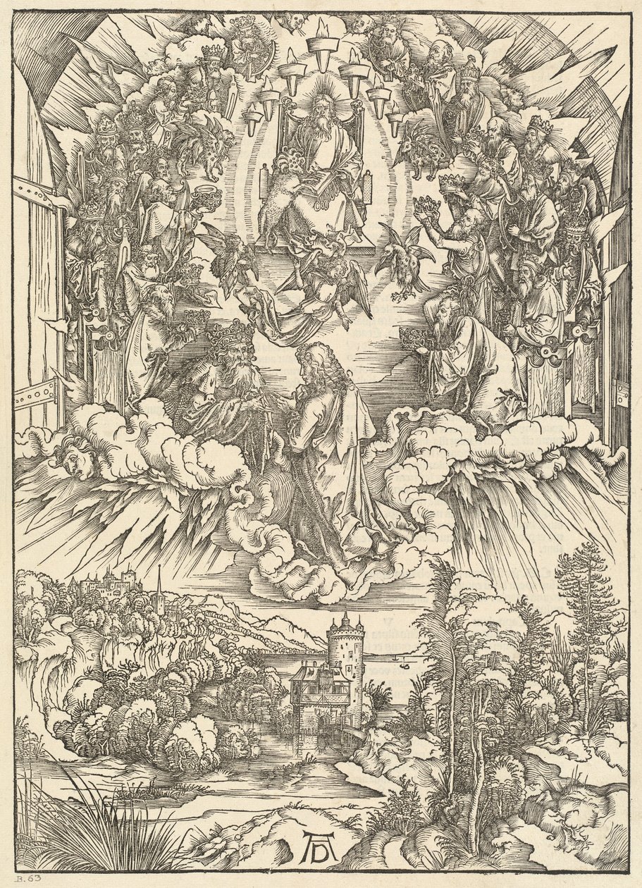 Der Heilige Johannes vor Gott und den Ältesten von Albrecht Dürer