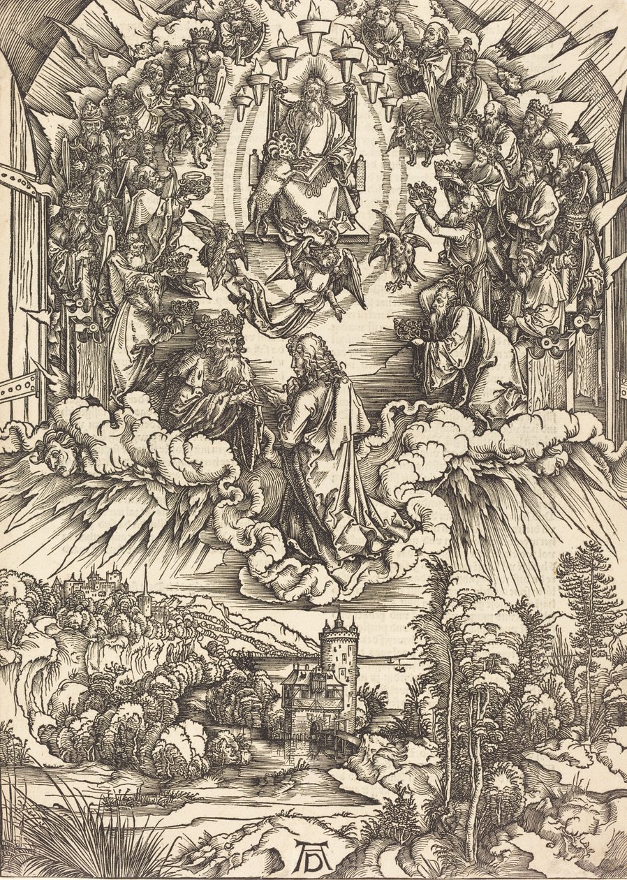 Der heilige Johannes vor Gott und den Ältesten von Albrecht Dürer