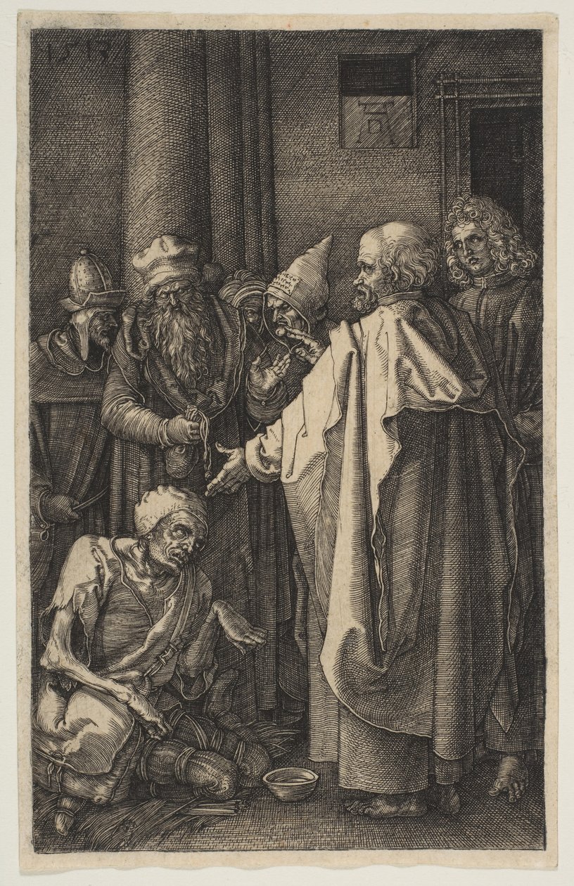 Heiliger Petrus und Heiliger Johannes am Tempeltor, aus der Passion, 1513 von Albrecht Dürer