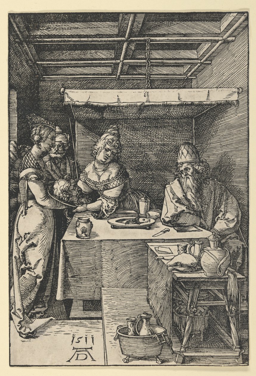 Salome erhält das Haupt von Johannes dem Täufer für ihre Mutter Herodias von Albrecht Dürer