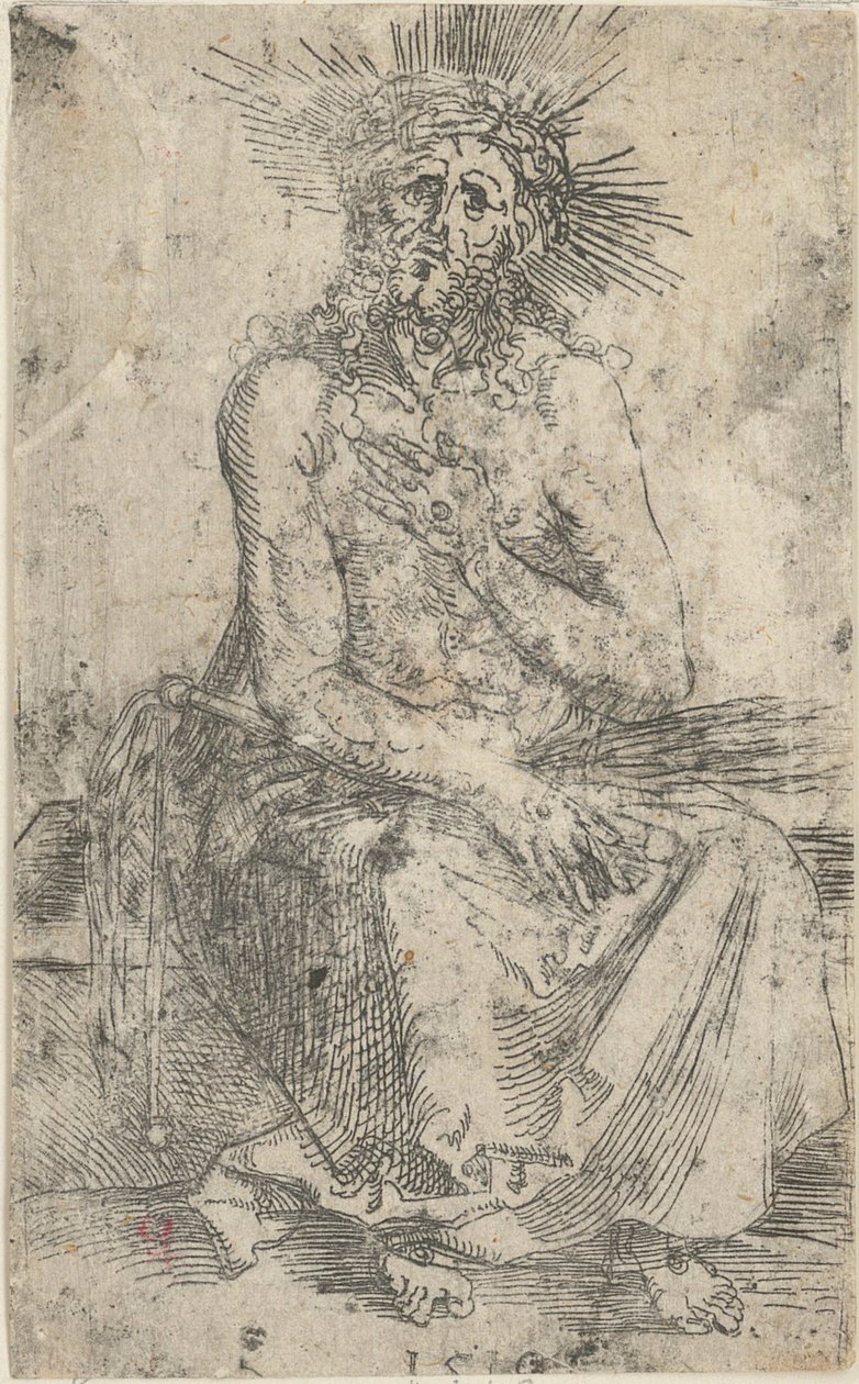 Schmerzensmann, sitzend von Albrecht Dürer