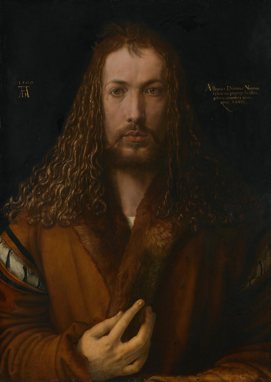 Selbstporträt mit Pelzbesetztem Gewand von Albrecht Dürer