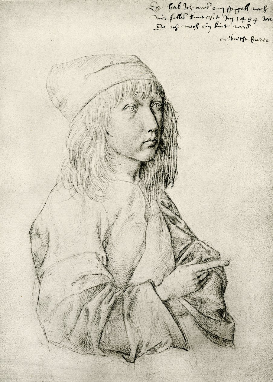 Selbstporträt des dreizehnjährigen Dürer von Albrecht Dürer