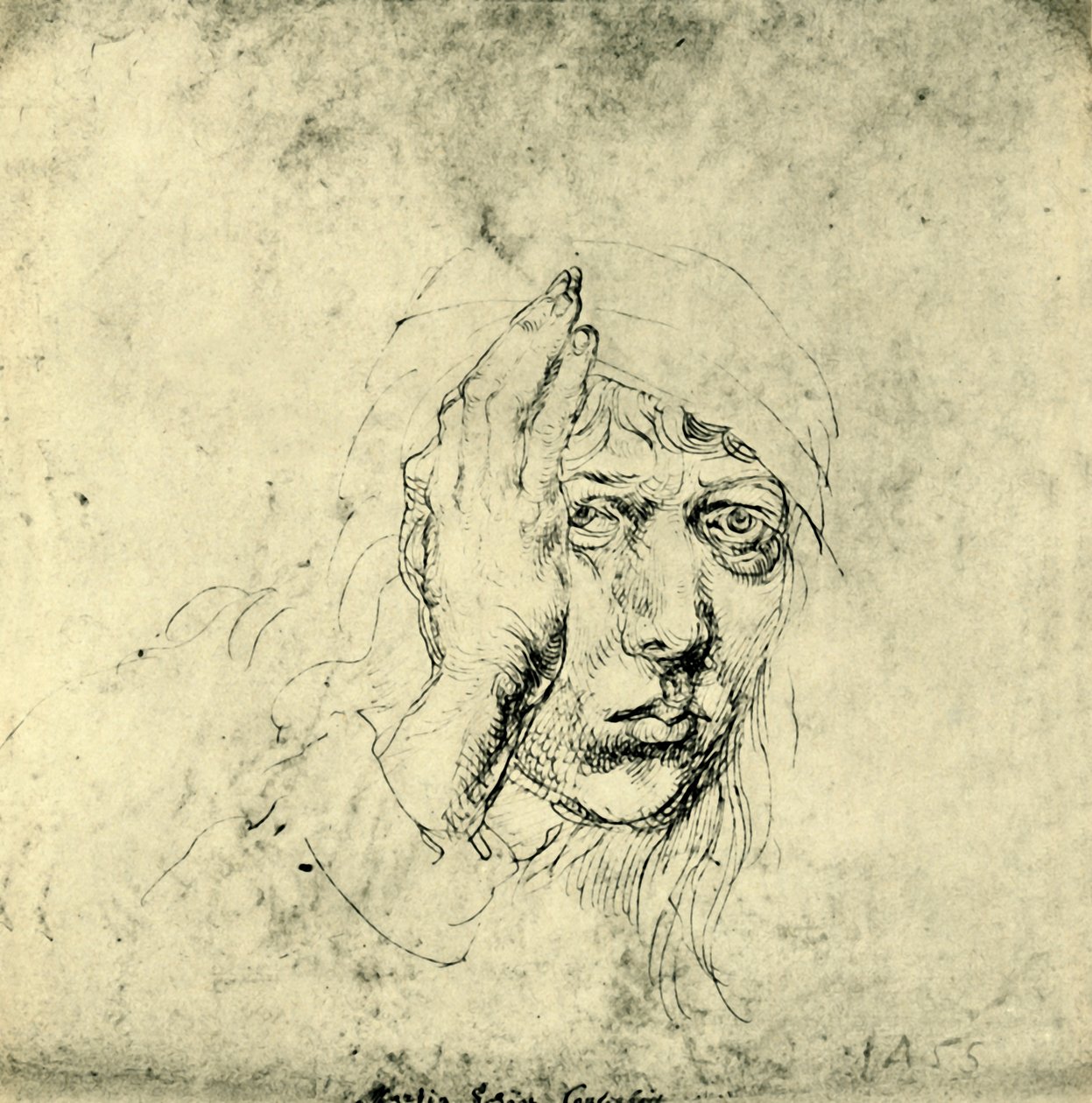 Selbstporträt mit Verband, 1492, 1943 von Albrecht Dürer