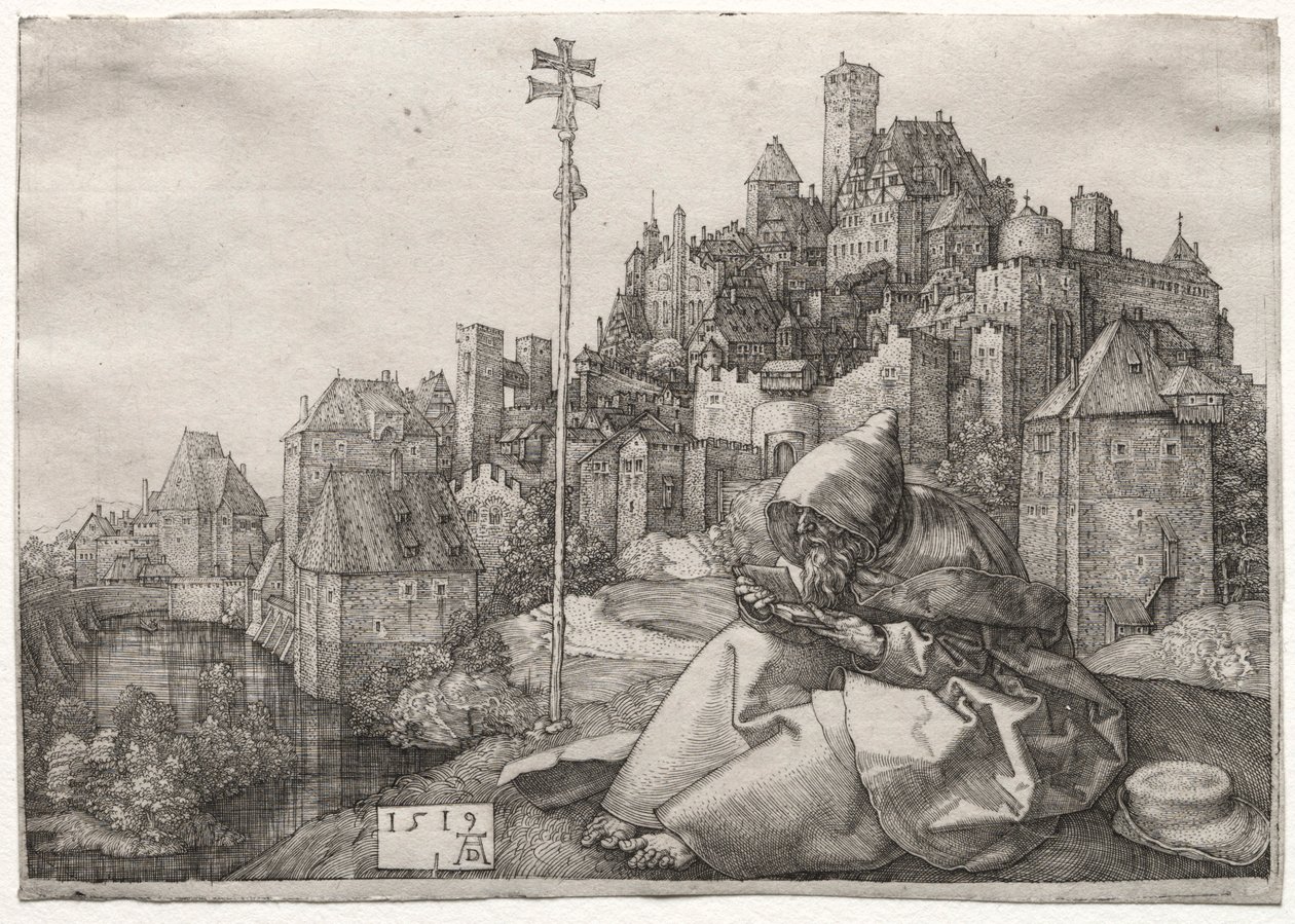 Der heilige Antonius liest, 1519 von Albrecht Dürer