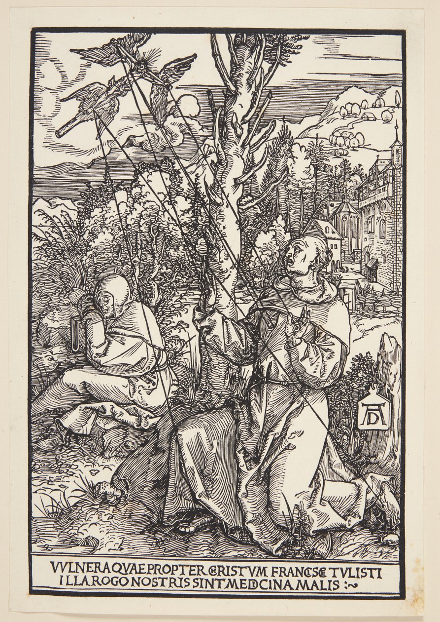 Der heilige Franziskus empfängt die Stigmata von Albrecht Dürer